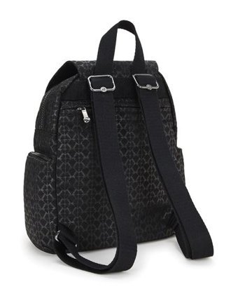 Kipling City Zip Mini Küçük Boy Siyah Sıgnature Emb Kadın Sırt Çantası