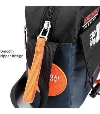 Haoshuai 204 Sports Crossbody 001 Koyu Mavi Erkek Sırt Çantası