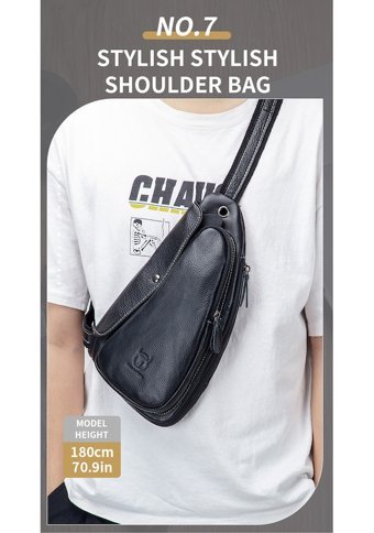 Bull Captan Moda Crossbody Kahve Kahverengi Erkek Sırt Çantası - Sarı