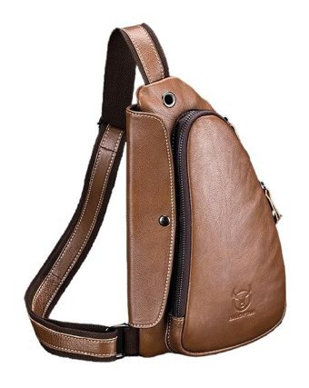Bull Captan Moda Crossbody Kahve Kahverengi Erkek Sırt Çantası - Sarı