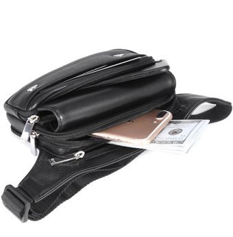 Generic Moda Ht89566 Eğik Satchel Siyah Erkek Sırt Çantası