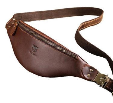 Bull Captan Hakiki Deri Crossbody Kahverengi Erkek Sırt Çantası