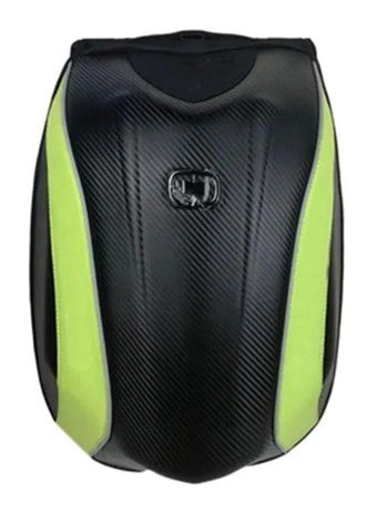 Mj Moto Mjb01 Karbon Fiber Su Geçirmez Yeşil Erkek Sırt Çantası