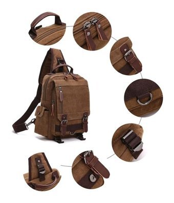 Sones Outdoor Seyahat Kanvas Yeşil Erkek Sırt Çantası