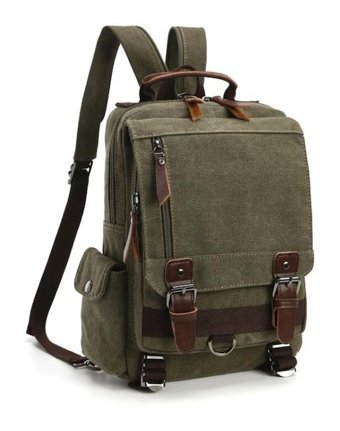 Sones Outdoor Seyahat Kanvas Yeşil Erkek Sırt Çantası