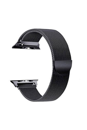 Cimricik 2-3-4-5-6-7-Se Hasır 42-44-45 mm Yetişkin Akıllı Saat Kordonu Siyah