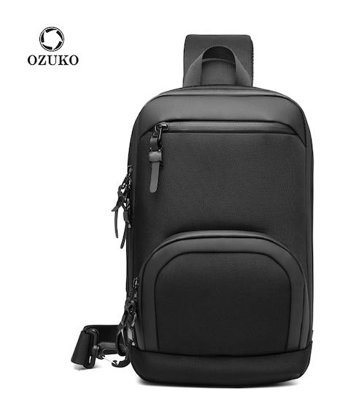Ozuko 9516 Gündelik Çapraz Siyah Erkek Sırt Çantası