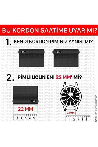 Novstrap Gt-gt2-Gt2e-Gt2 Pro-Gt3-Gt3 Pro-Watch 3-3 Pro Çelik 46 mm Yetişkin Akıllı Saat Kordonu Siyah