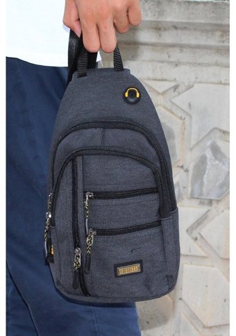 Bluefeet Svt Mk17 Su Geçirmez Kanvas Body Bag Siyah Erkek Sırt Çantası