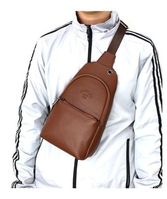 Derise Club 1993 Taba Renk Çapraz Çift Kol Bodybag Erkek Sırt Çantası