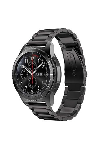Co Watch Gt-Gt2-Gt2e-Gt2 Pro-Gt-Gt3 Pro-Watch 3-3 Pro Çelik 46 mm Yetişkin Akıllı Saat Kordonu Siyah