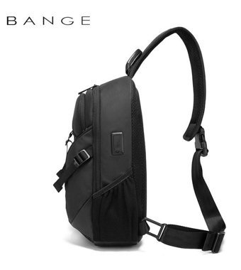 Bange Y Usb Business Crossbody Siyah Erkek Sırt Çantası