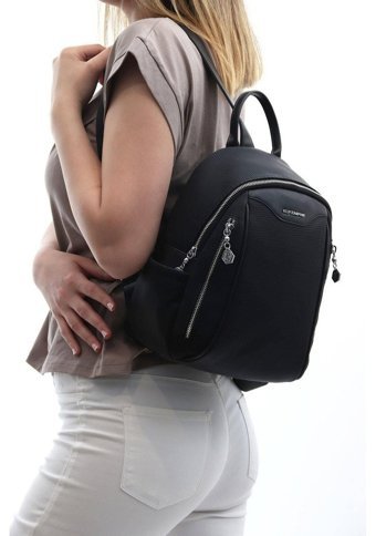 Silver & Polo Siyah Nv906 Kadın Sırt Çantası