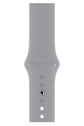 Fibaks 2-3-4-5-6-7-Se Silikon 38-40-41 mm Yetişkin Akıllı Saat Kordonu Gri