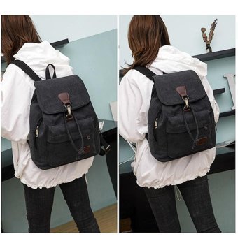 Carrier Vintage Kanvas Gri Kadın Sırt Çantası