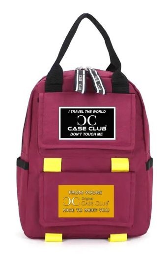 Case Club 860 Bordo Günlük El Kadın Sırt Çantası