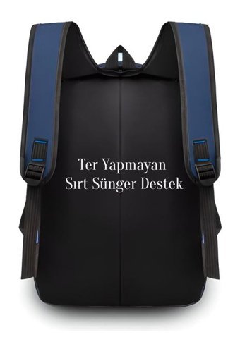 Chım Laptop Bölmeli 15.6'' Lacivert Erkek Sırt Çantası