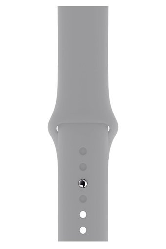 W Wopiece 2-3-4-5-6-7-Se Silikon 38-40-41 mm Yetişkin Akıllı Saat Kordonu Gri