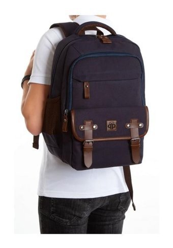 Paqpa Qp Maderia Lacivert Laptop Bölmeli Qp100303 Erkek Sırt Çantası