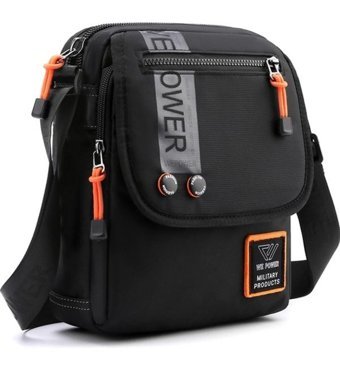 Chelsea Crossbody Casual Postacı Pembe Erkek Sırt Çantası - Siyah