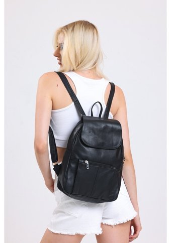 Fubileather Star One Hakiki Deri Hafif Ve Yumuşak Du Kadın Sırt Çantası