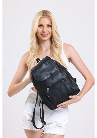 Fubileather Star One Hakiki Deri Hafif Ve Yumuşak Du Kadın Sırt Çantası