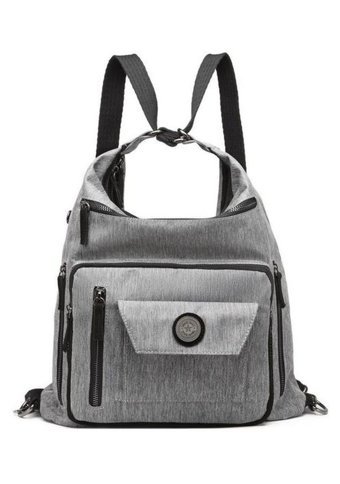 Smart Bags Kırçıllı Gri Siyah Smb1205 Gri Siyah Kadın Sırt Çantası
