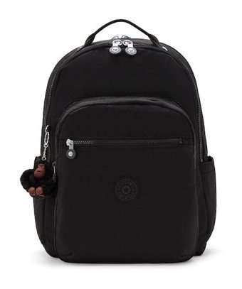 Kipling Seoul Lap Büyük Boy Siyah True Black Kadın Sırt Çantası