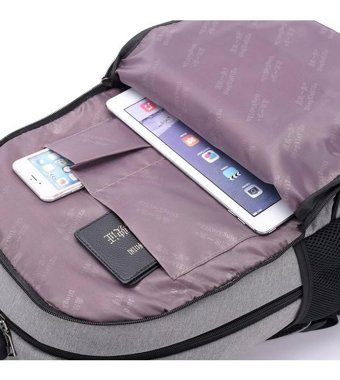 Generic Seyahat Açık Dizüstü Harici Usb Şarj Antilar Erkek Sırt Çantası Çok Renkli