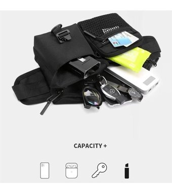 Wepower Spor Ve Eğlence Çapraz Askı Gri Erkek Sırt Çantası