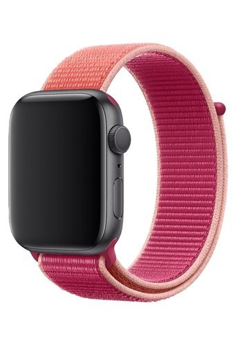 W Wopiece 3-4-5-6-7-8-Se Deri 38-40-41 mm Yetişkin Akıllı Saat Kordonu Pembe