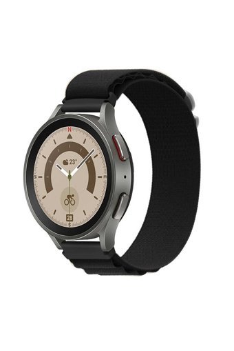 Undeplus Watch 3-Gt-Gt2-Gt2e-Gt2-Gt3 Pro Naylon Örgü İşlemeli 22 mm Yetişkin Akıllı Saat Kordonu Siyah
