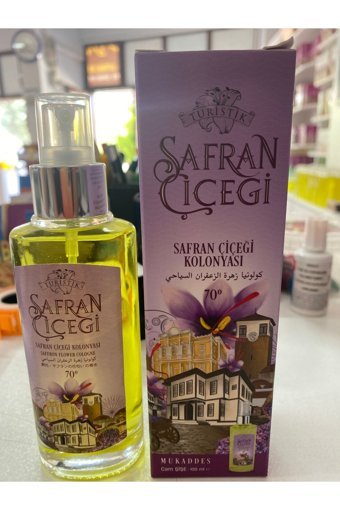 Safran Çiçeği Klasik Safran Cam Şişe Sprey Kolonya 5x100 ml
