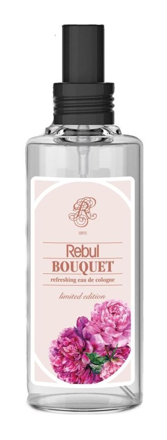 Rebul Çiçek Buketi Cam Şişe Sprey Kolonya 100 ml