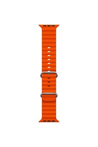 Psgt 1-2-3-4-5-6-7-8-Se-Ultra Silikon 42-44-45-49 mm Yetişkin Akıllı Saat Kordonu Turuncu