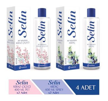Selin Ardıç - Kiraz Çiçeği Kolonya 4x400 ml