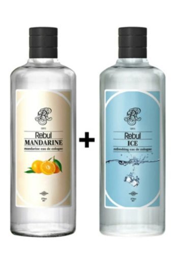 Rebul Ice - Mandalina Cam Şişe Kolonya 2x270 ml