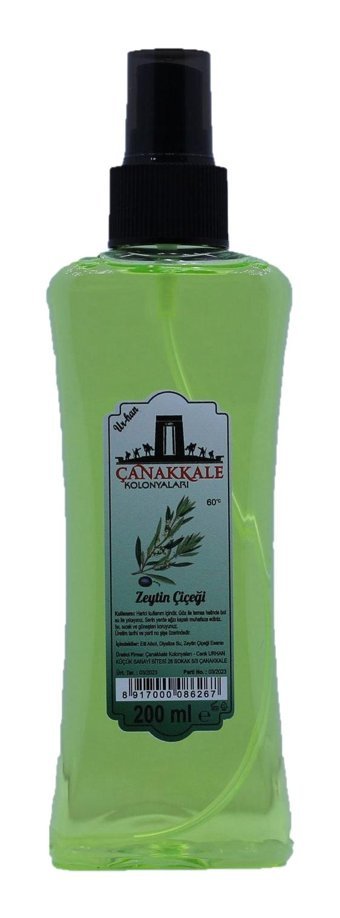 Çanakkale Kolonyaları Zeytin Çiçeği Sprey Kolonya 200 ml