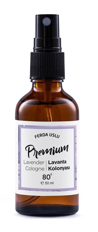 Ferda Uslu Premium Lavanta Cam Şişe Sprey Kolonya 50 ml