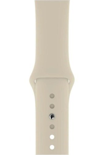 W Wopiece 2-3-4-5-6-7-Se Silikon 38-40-41 mm Yetişkin Akıllı Saat Kordonu Bej