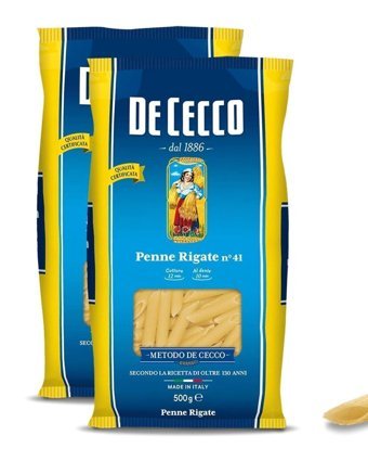 De Cecco Rigate Penne Makarna 2x500 gr