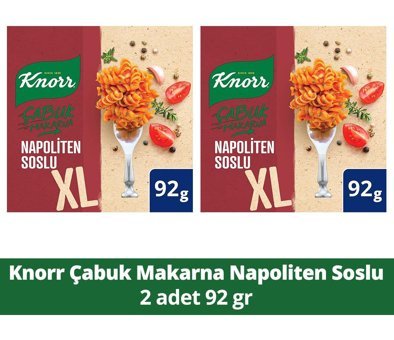 Knorr Napoliten Burgu Makarna 2x92 gr