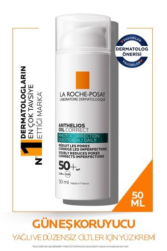 La Roche Posay Anthelios 50 Faktör Tüm Ciltler İçin Nemlendirici Suya Dayanıklı Yüz Güneş Kremi 50 ml