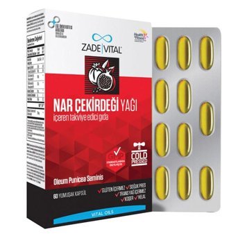 Zade Vital Yetişkin Nar Çekirdeği Yağı 60 Adet
