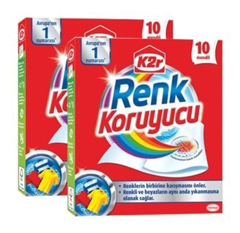 K2r Renk Koruyucu Mendil Leke Çıkarıcı 2 x 10 Adet