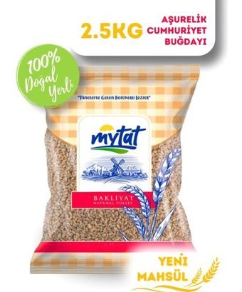 Mytat Yerli Üretim Cumhuriyet Aşurelik Bulgur 2.5 kg