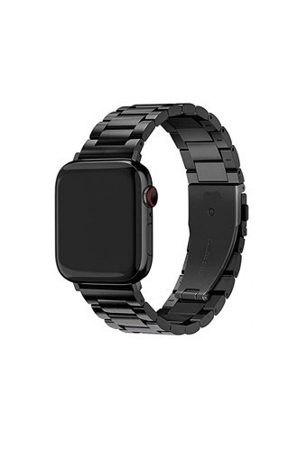 Nezih Case 2-3-4-5-6-7-8-Se-Ultra Metal 42-44-45-49 mm Yetişkin Akıllı Saat Kordonu Siyah