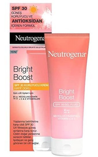 Neutrogena Bright Boost Renksiz 30 Faktör Tüm Ciltler İçin Leke Karşıtı Yaşlanma Karşıtı Aydınlatıcı Güneş Kremi 50 ml