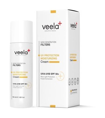 Veela Renksiz 50 Faktör İçin Nemlendirici Yaşlanma Karşıtı Güneş Kremi 50 ml