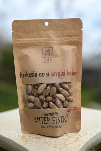 Brütüs Kabuklu Kavrulmuş Gaziantep Yöresi Tane Antep Fıstığı 6x70 gr